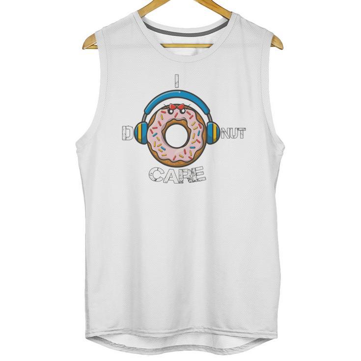 Introvert Music Lover Donuts Sarcastic Unisex Tank Top