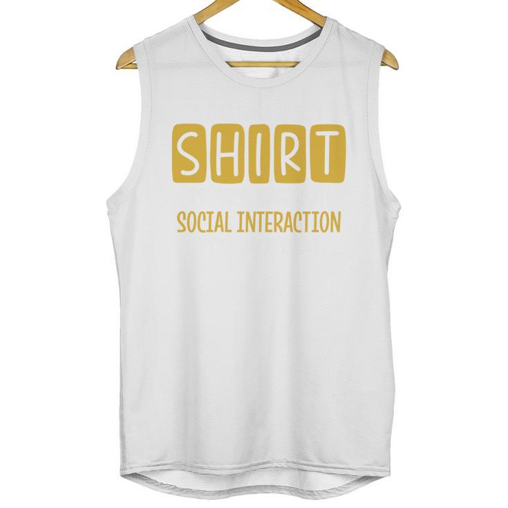 Introvert Quote Motivational For Men Women Kids Unisex Tank Top