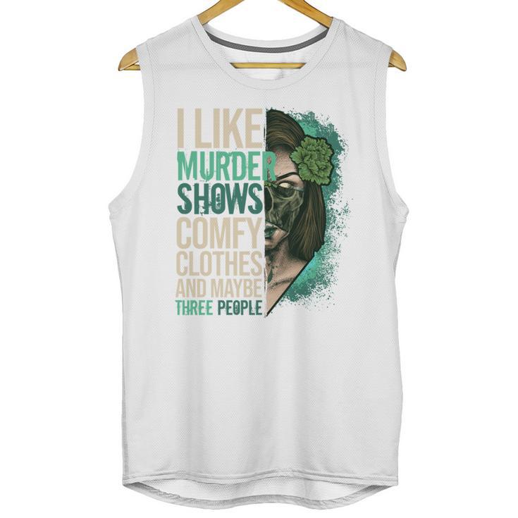 Introverted Murder Shows True Crime Lovers Introvert Unisex Tank Top