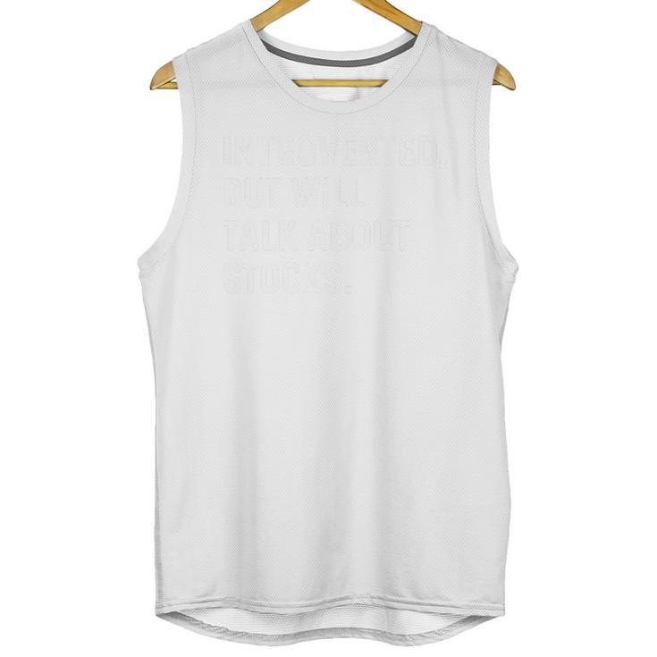 Introverted But Will Talk About Stocks Market Investments Premium Tri-Blend Unisex Tank Top