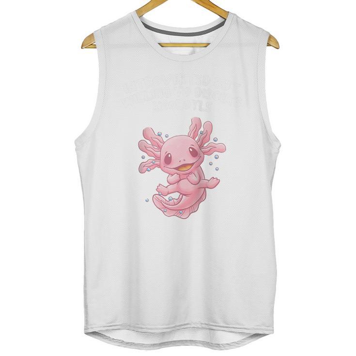 Introverted But Willing To Discuss Axolotl Salamander Raglan Baseball Tee Unisex Tank Top