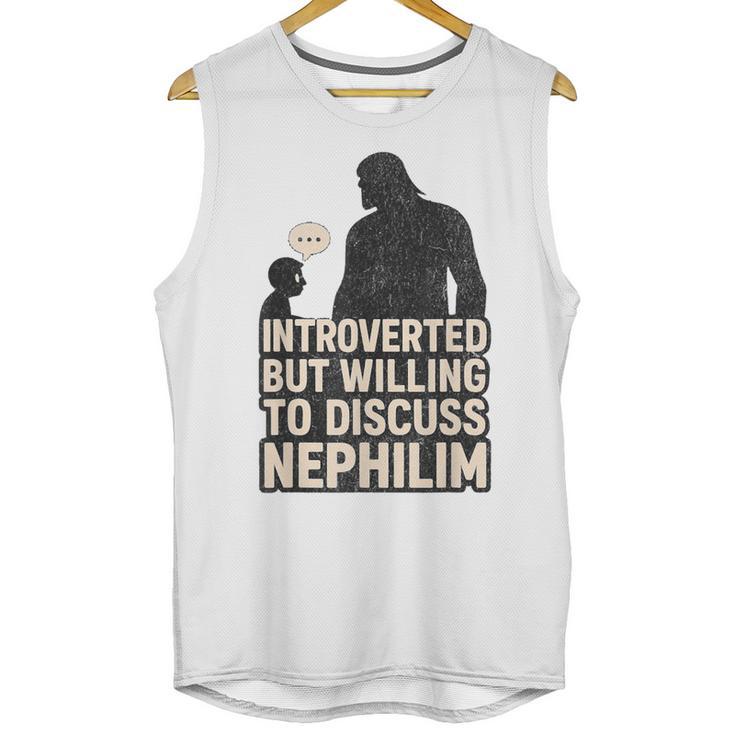 Introverted But Willing To Discuss Nephilim Tee Unisex Tank Top