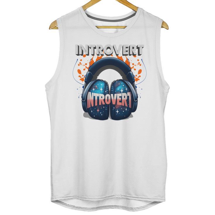 Introvert's Best Friend Noise-Canceling Headphones Unisex Tank Top
