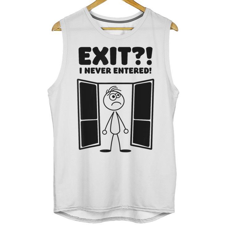 Irony Sarcasm Introvert Dry Humor Cartoon Comic Geek Nerd Unisex Tank Top
