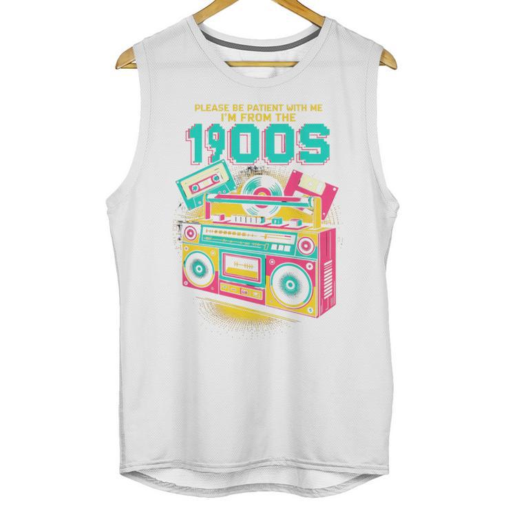 Joke 90s Please Be Patient With Me I'm From The 1900s Premium Tri-Blend Unisex Tank Top