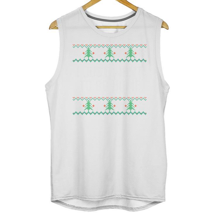 I Just Want To Go Home Ugly Anti Christmas Sweater Introvert Unisex Tank Top