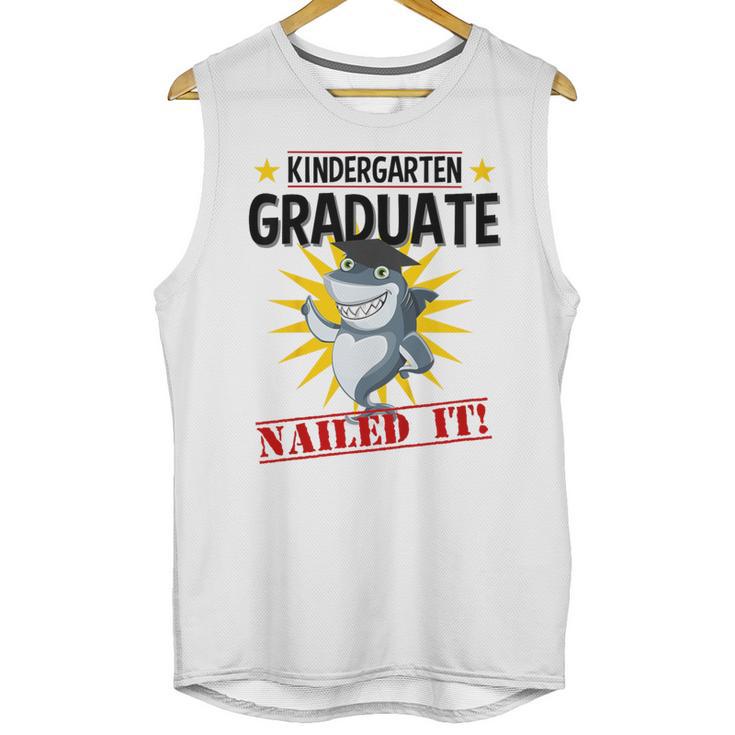 Kids Kindergarten Nailed It Shirt 2019 Shark Graduation Tee Unisex Tank Top