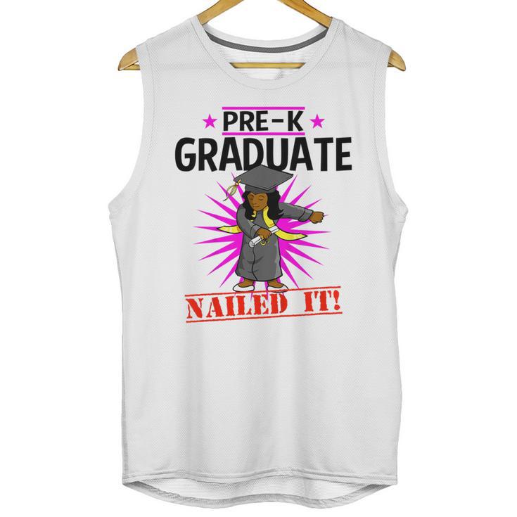 Kids Pre K Graduation Flossing Girl Nailed It Graduate Girls Unisex Tank Top