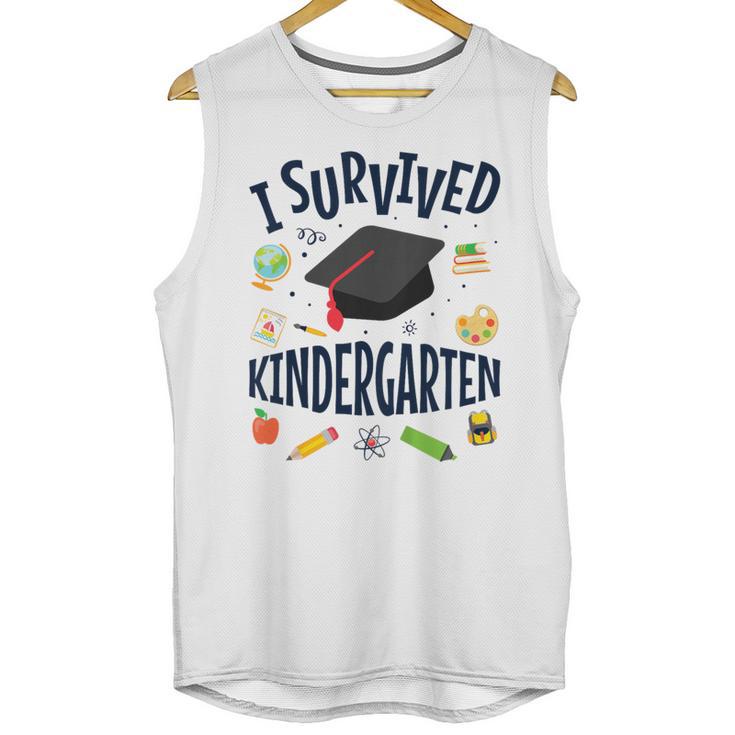 Kindergarten Graduation Shirt I Survived Kindergarten Unisex Tank Top