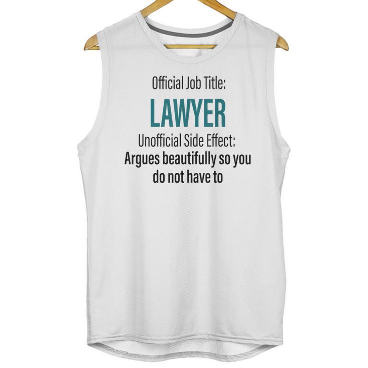 Lawyer Definition Quote Attorney Student Graduation Unisex Tank Top