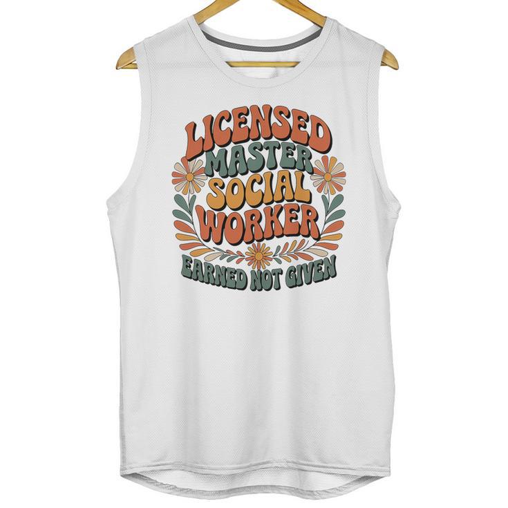 Licensed Social Worker Masters MSW LMSW Graduation 2026 Premium Tri-Blend Unisex Tank Top