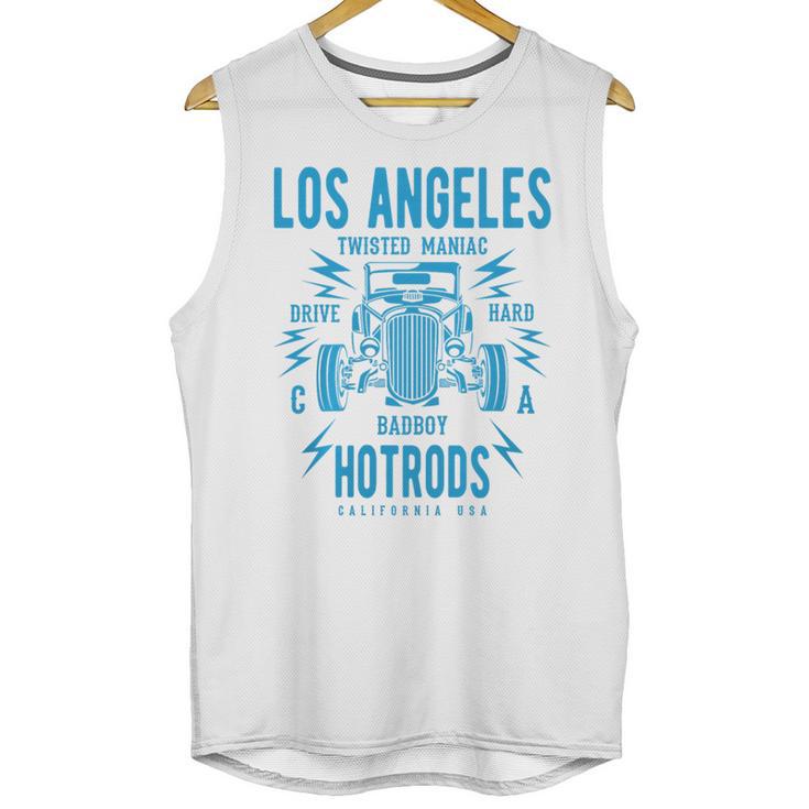 Los Angeles Hotrods Automotive Nostalgia Premium Tri-Blend Unisex Tank Top