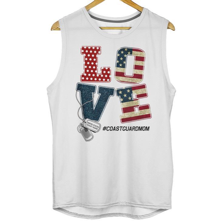 Love Coast Guard Mom Proud Coast Guard Graduation Mom Unisex Tank Top