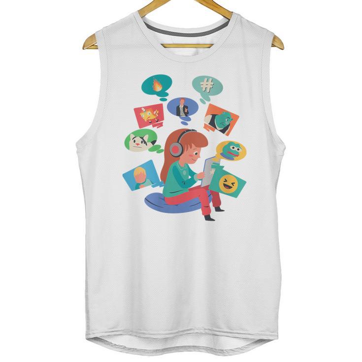Memes Speak Louder Introvert Anti People Meme Lovers Quiet Unisex Tank Top