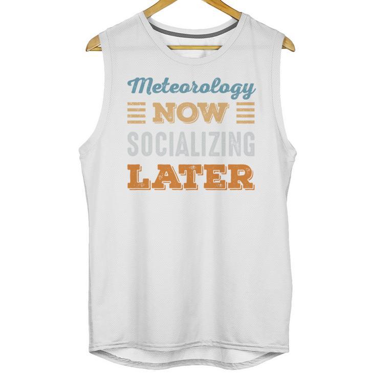 Meteorology Now Minimal Socializing Introvert Vintage Unisex Tank Top