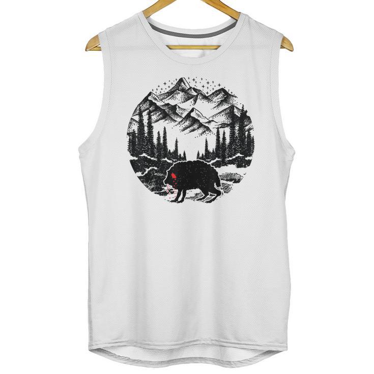 Monster Squonk In Forest Folklore Cryptid Introvert Unisex Tank Top