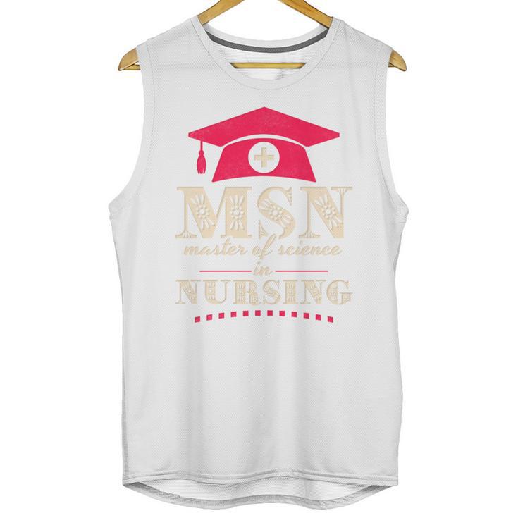Msn Master Of Science In Nursing College Graduation Premium Tri-Blend Unisex Tank Top
