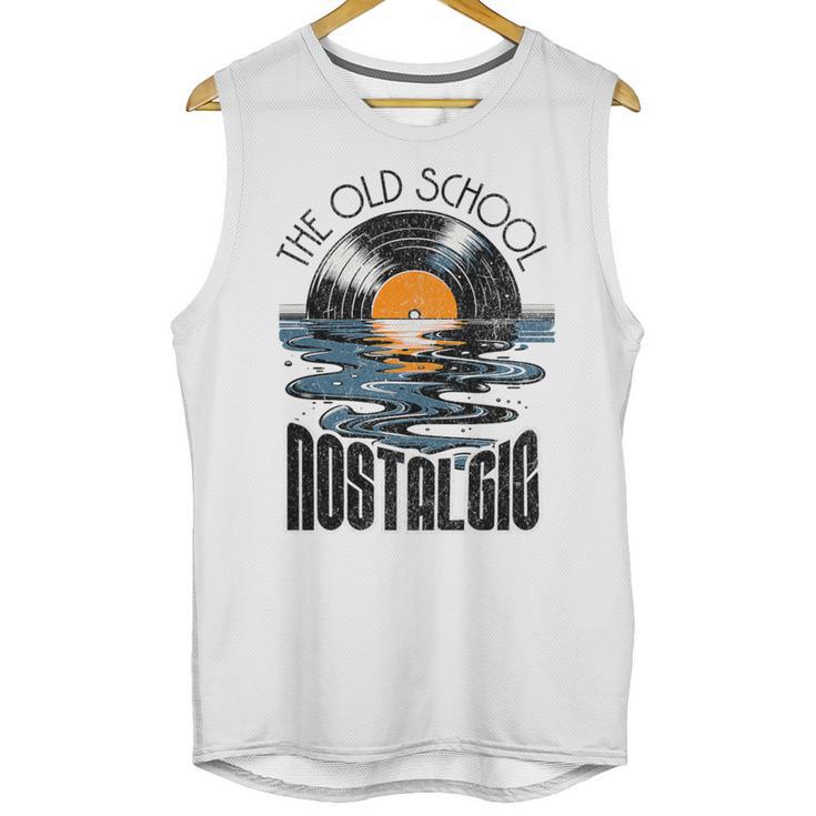 Music Old School Nostalgia Record Premium Tri-Blend Unisex Tank Top