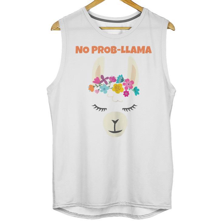 No Prob Llama Birthday Graduation Women Kids Girls Unisex Tank Top