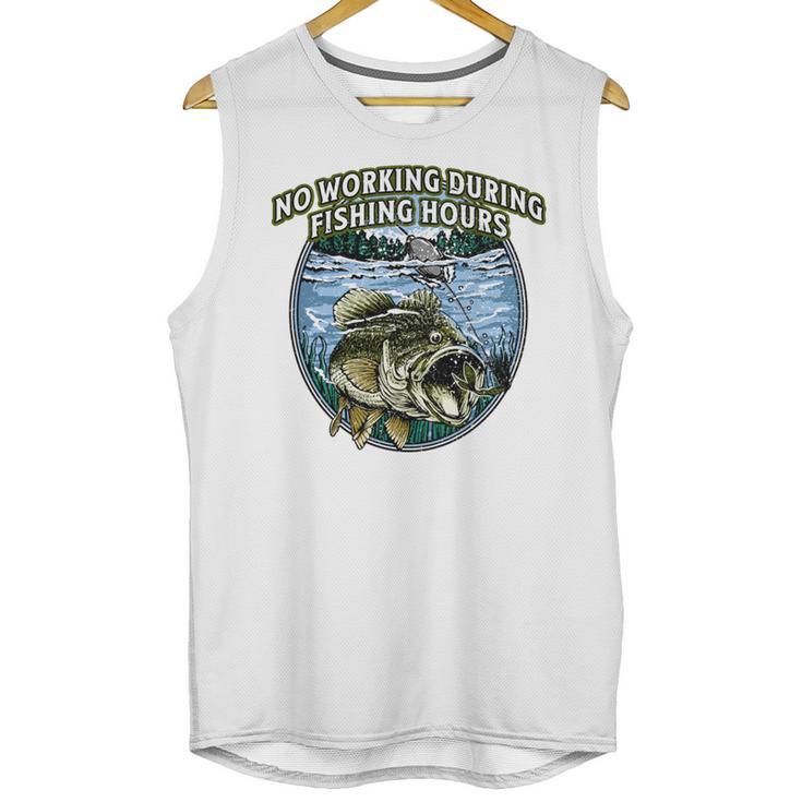 No Working Fishing Hours Introvert Lifestyle Antisocial Unisex Tank Top