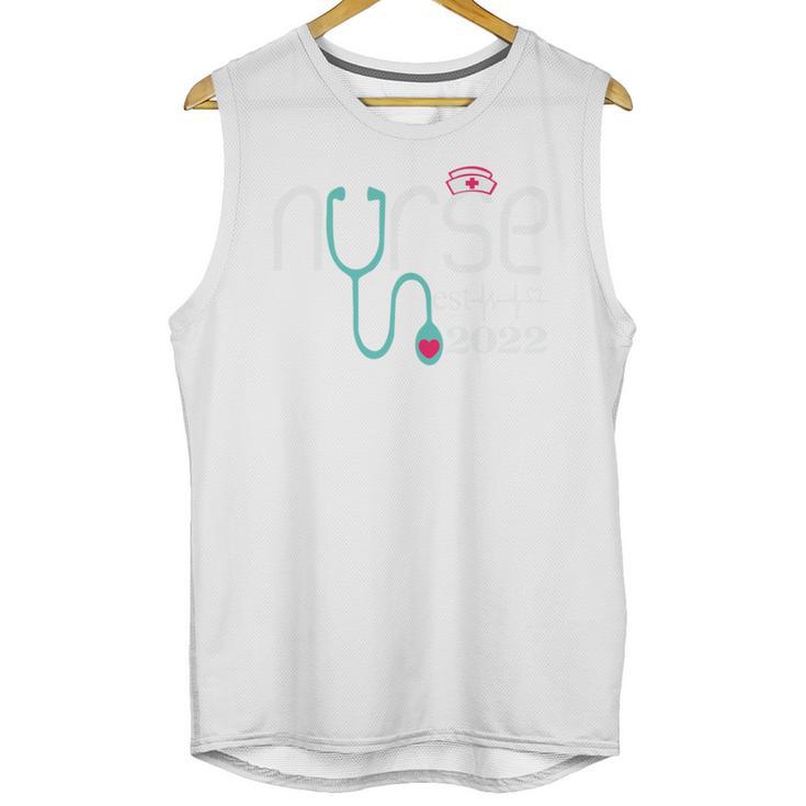 Nurse Est 2022 Rn Nursing School Graduation Graduate Unisex Tank Top