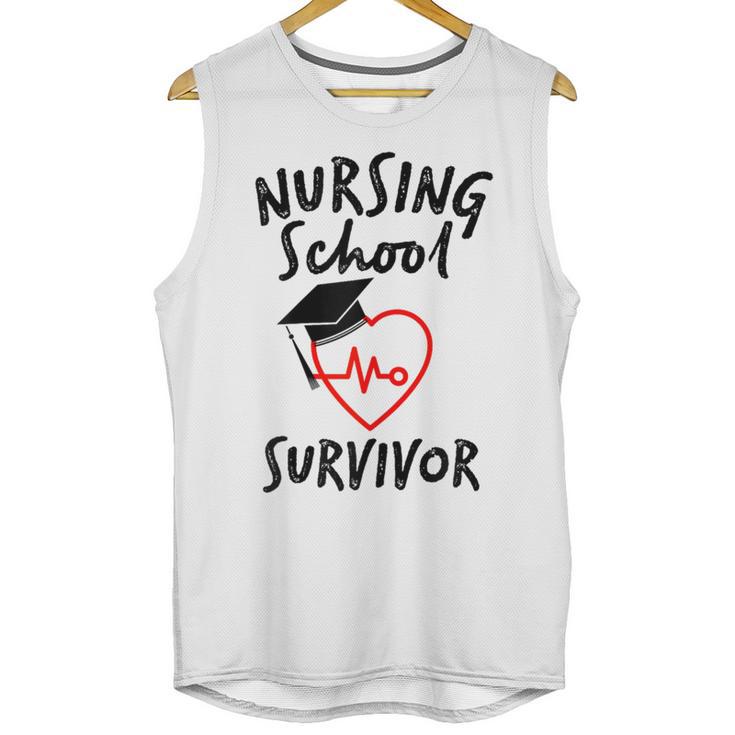 Nursing School Survivor Women Graduation RN Gift Shirt Unisex Tank Top
