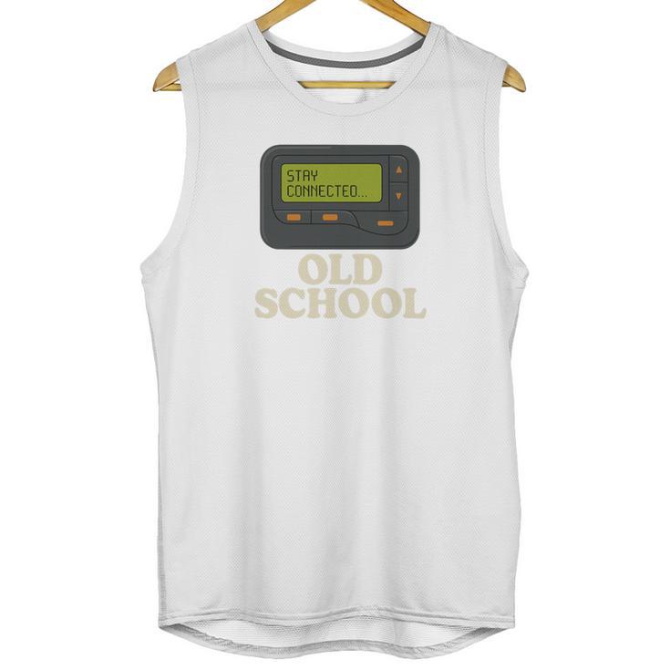 Old School 90s Pager Retro Nostalgia Vintage Tech Gen Unisex Tank Top