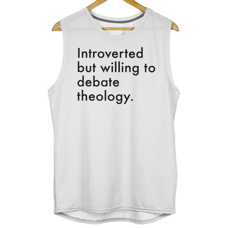 Theology Introvert Christian Conversation Starters Unisex Tank Top