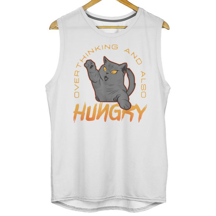 Overthinking And Also Hungry Introverted Overthinker Unisex Tank Top