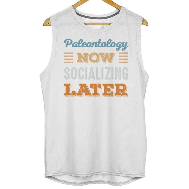 Paleontology Now Minimal Socializing Introvert Vintage Unisex Tank Top