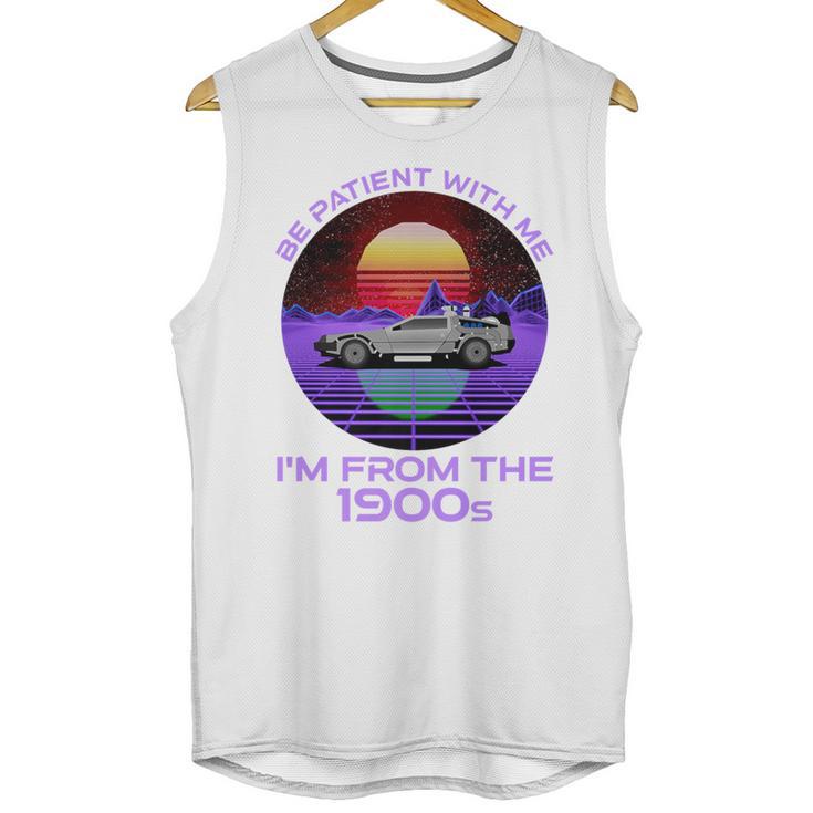Be Patient With Me I'm From The 1900s Synthwave Premium Unisex Tank Top