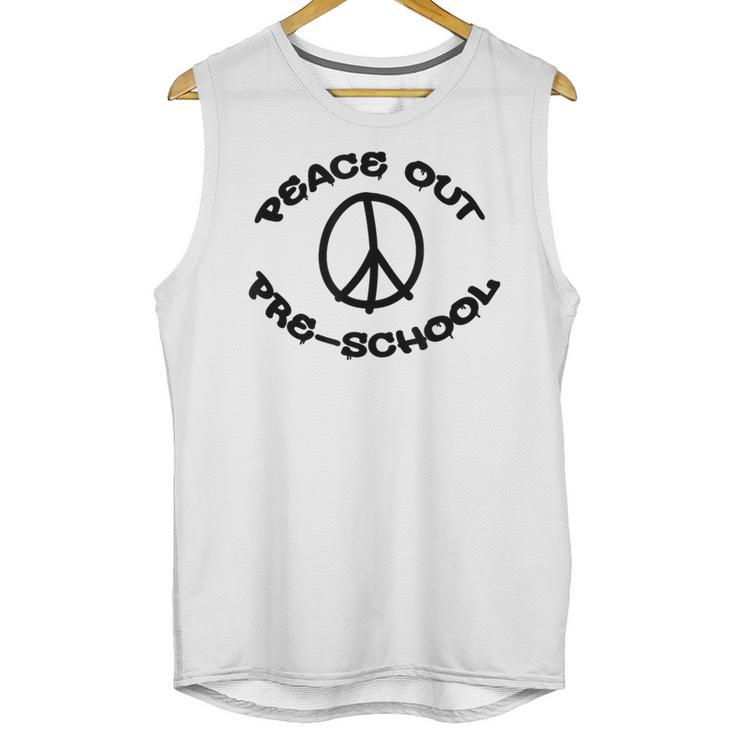 Peace Out Preschool T Shirt For School Graduation Unisex Tank Top