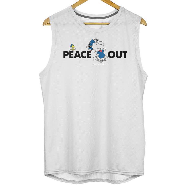 Peanuts Graduation Peace Out Snoopy Woodstock Unisex Tank Top