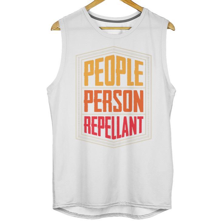 People Person Repellant Introvert Premium Unisex Tank Top