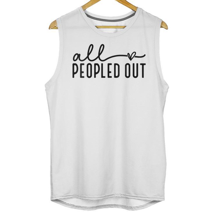 All Peopled Out Introvert Unisex Tank Top