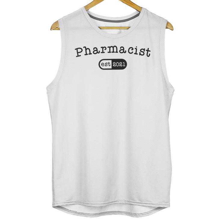 Pharmacy Student TShirt Pharmacist Graduation Est 2021 Unisex Tank Top