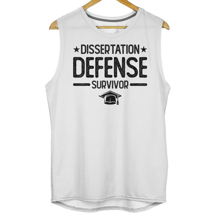 PhD Graduation Dissertation Defense Survivor PhD Unisex Tank Top