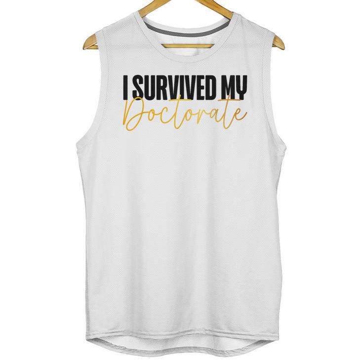 Phd Graduation Doctorate Degree Dissertation Masteral Grad Unisex Tank Top
