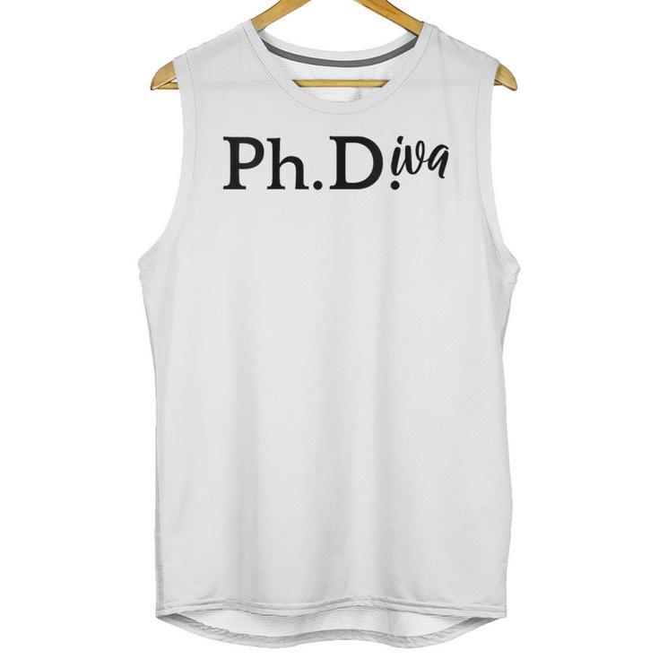 PhD Graduation Women Doctorate Degree PhDiva Unisex Tank Top