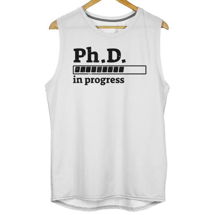 PhD In Progress Graduation Progress Bar Shirt Unisex Tank Top