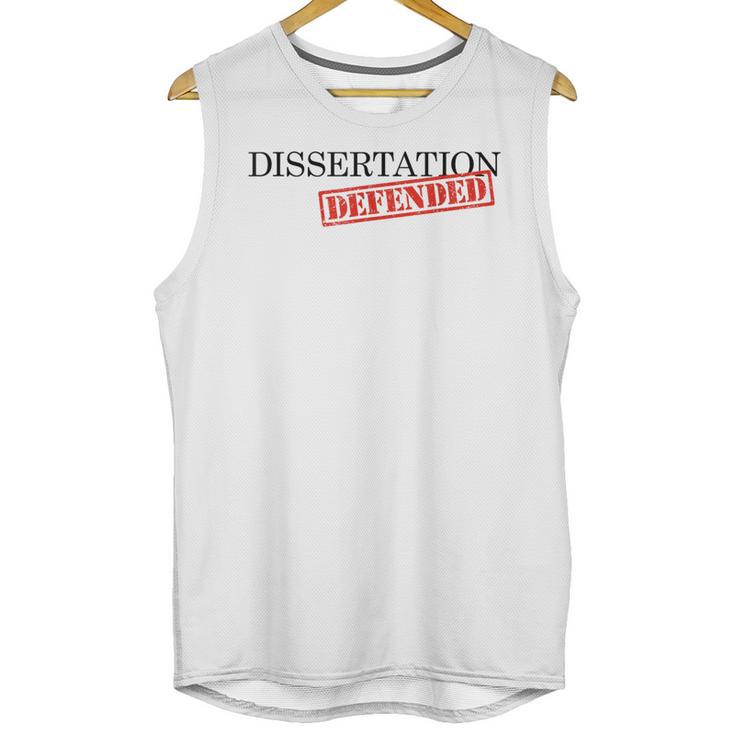 PhD Thesis Defense Graphic Doctoral Graduation Unisex Tank Top