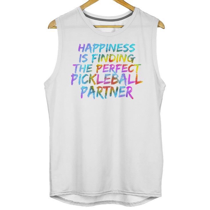 Pickleball Saying Introvert Pickleball Game Partner Unisex Tank Top