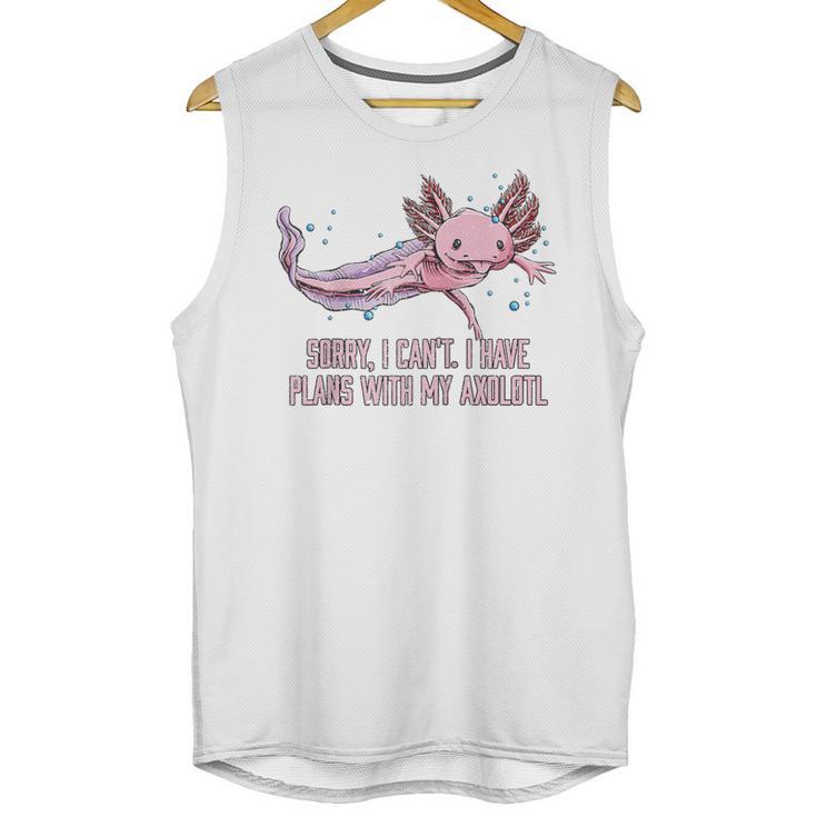 I Have Plans With My Axolotl Salamander Introvert Raglan Baseball Tee Unisex Tank Top
