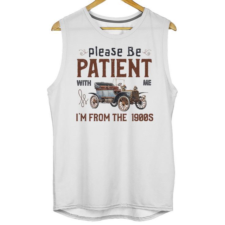 Please Be Patient I'm From The 1900s Antique Car Enthusiast Premium Tri-Blend Unisex Tank Top