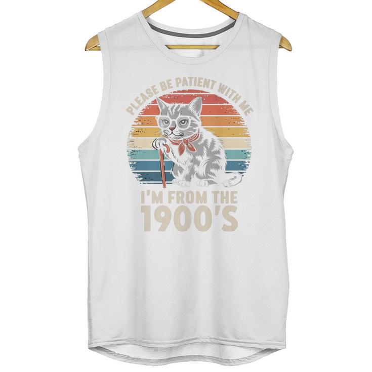 Please Be Patient With Me I'm From The 1900s Cat Premium Unisex Tank Top