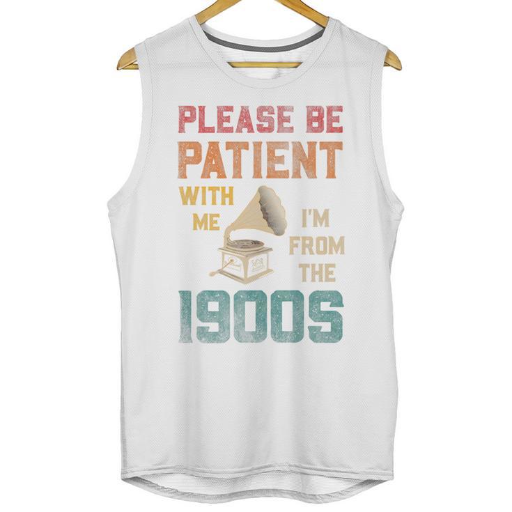 Please Be Patient With Me I'm From The 1900s Cool Gramophone Premium Unisex Tank Top