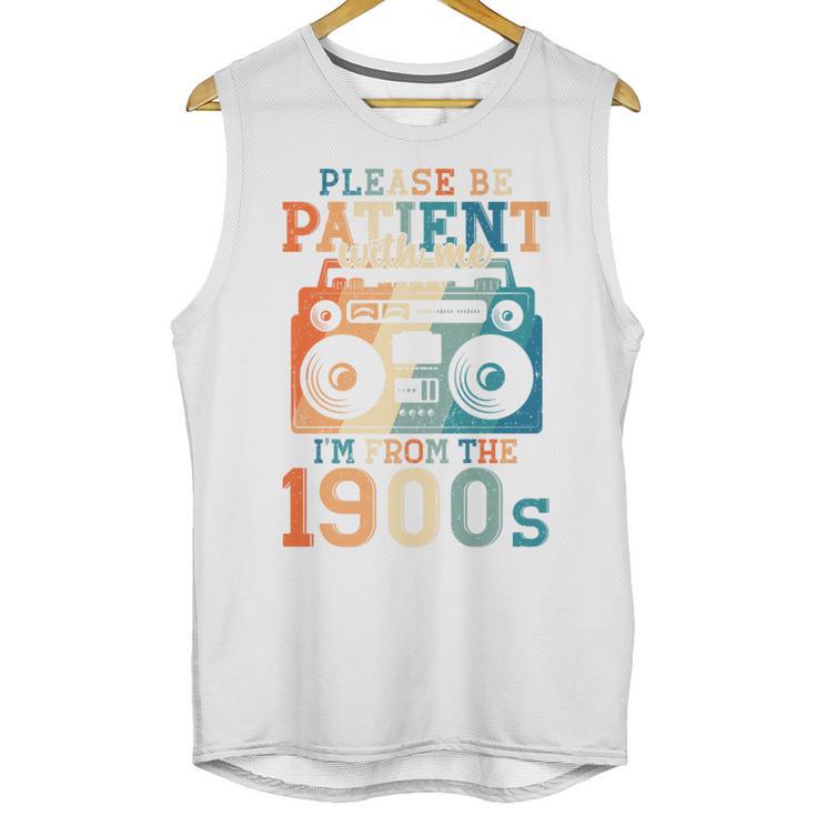 Please Be Patient With Me I'm From The 1900s Retro 90s Dad Premium Unisex Tank Top