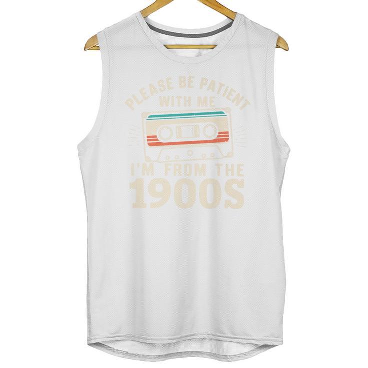Please Be Patient With Me I'm From The 1900s Retro Cassette Premium Unisex Tank Top