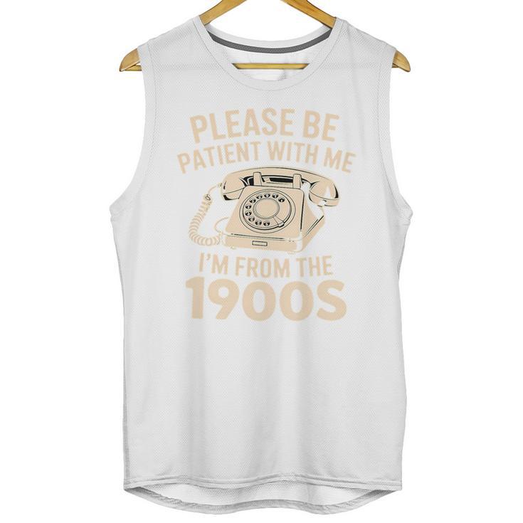 Please Be Patient With Me I'm From The 1900s Retro Humor Premium Tri-Blend Unisex Tank Top