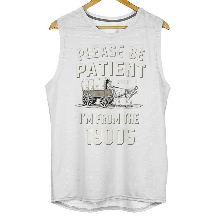 Please Be Patient I'm From The 1900s Retro Premium Tri-Blend Unisex Tank Top